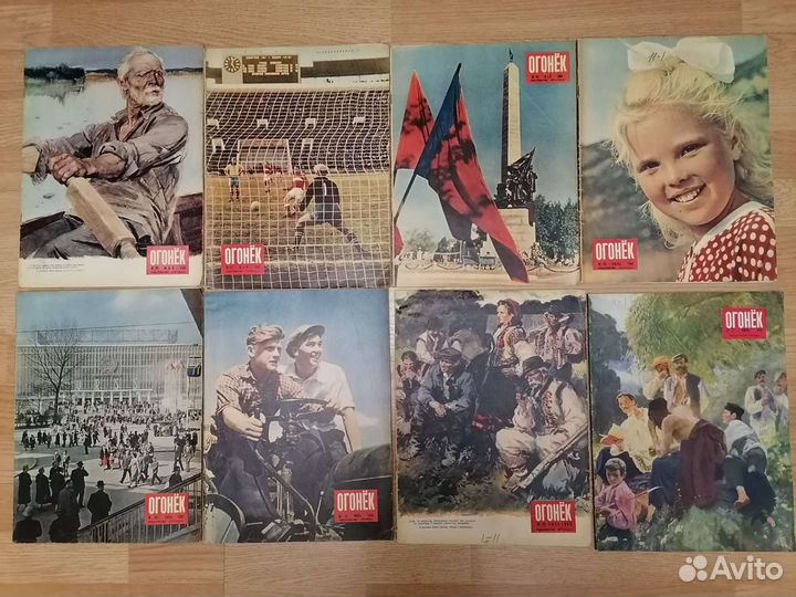 Журналы Огонёк 1958, 1963-1965, 1972