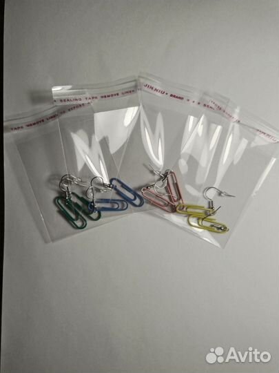 Серёжки-скрепки