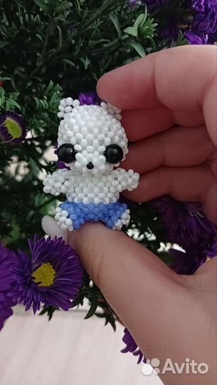 Мишка из бисера