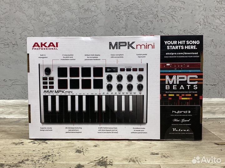 Midi-клавиатура Akai MPK Mini MK3 (белая)