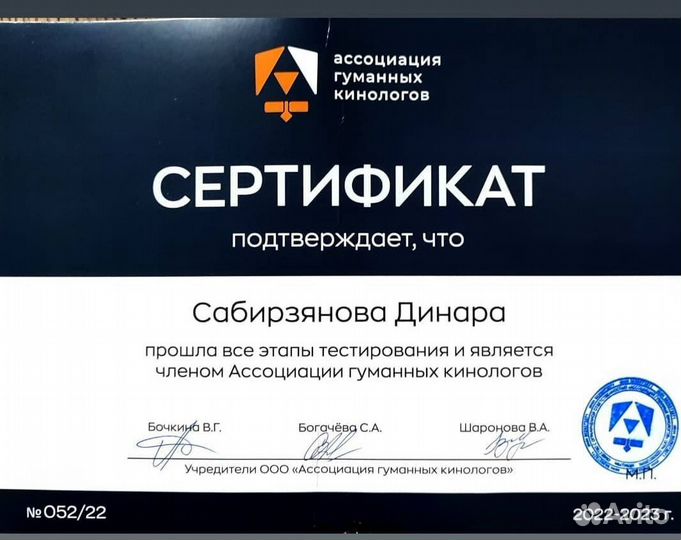 Кинолог / зоопсихолог