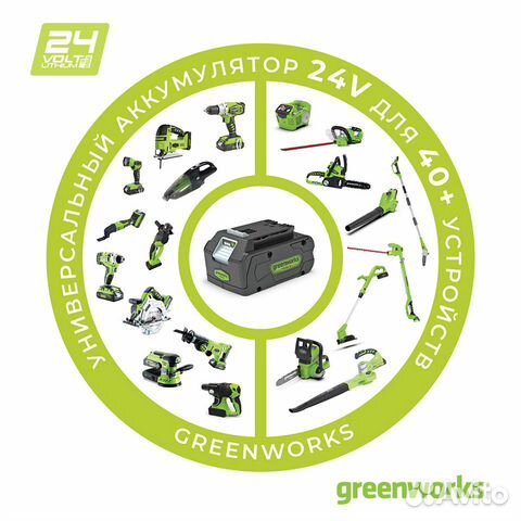 Аккумулятор Greenworks G24USB4 2939307