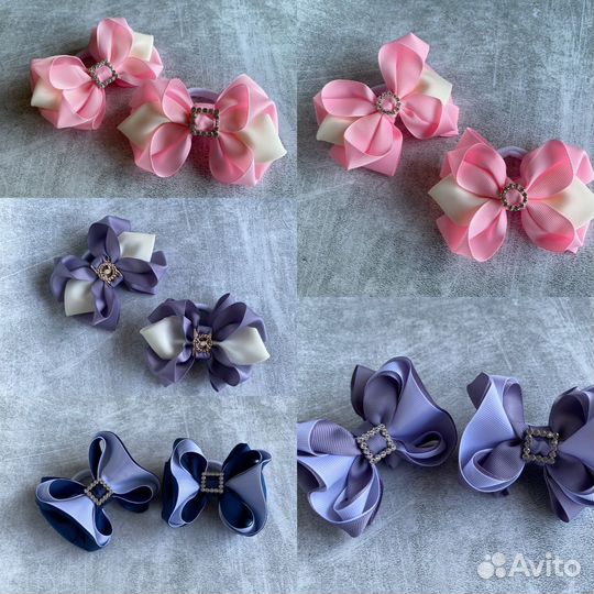 Бантики для волос ручной работы