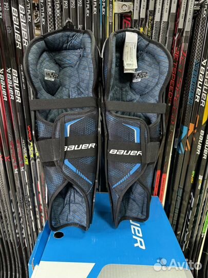 Щитки хоккейные bauer S21 X shin guard SR