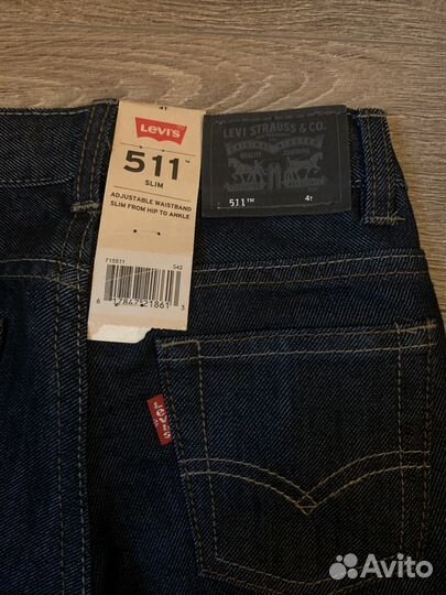 Новые Джинсы Levis 511 slim 4г