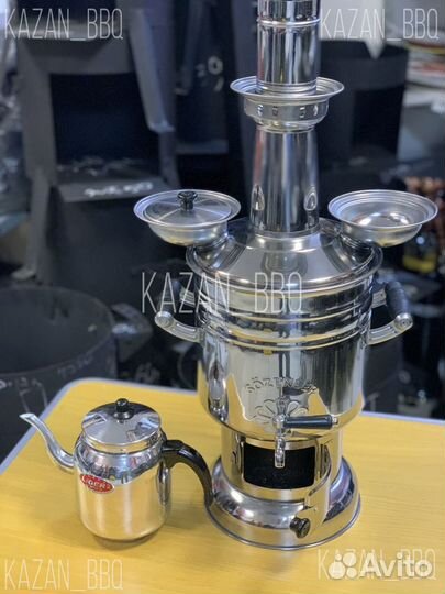 Самовар 6 л на дровах с чайником