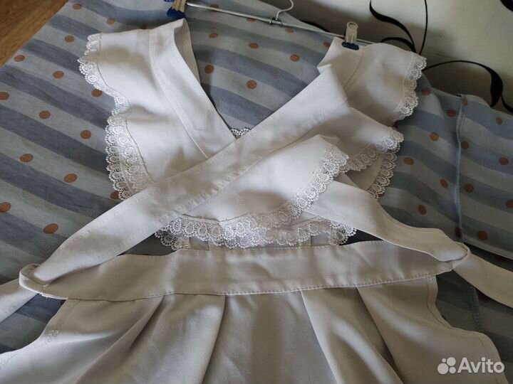 Фартук школьный белый