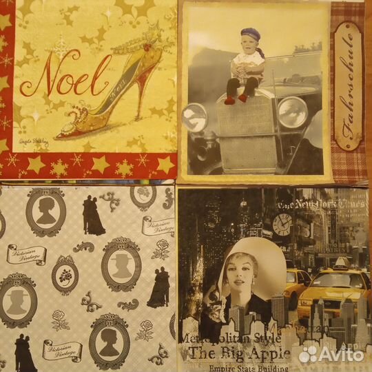 Салфетки бумажные для декупажа. Наборы