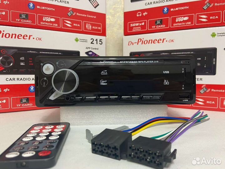 Автомагнитола Pioneer DV-215 Bluetooth, USB, AUX