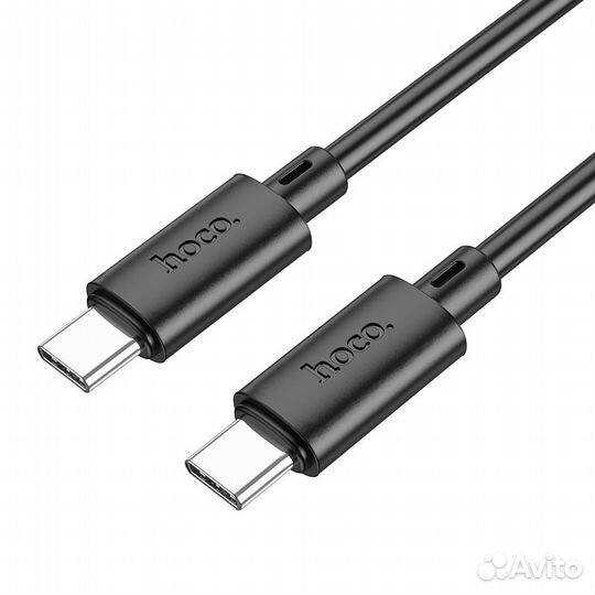 USB-C кабель hoco Gratified Type-C, 3А, PD 60Watt