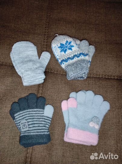 Варежки и перчатки 1-3года