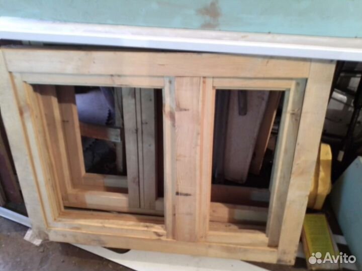 Деревянные окна новые двойные
