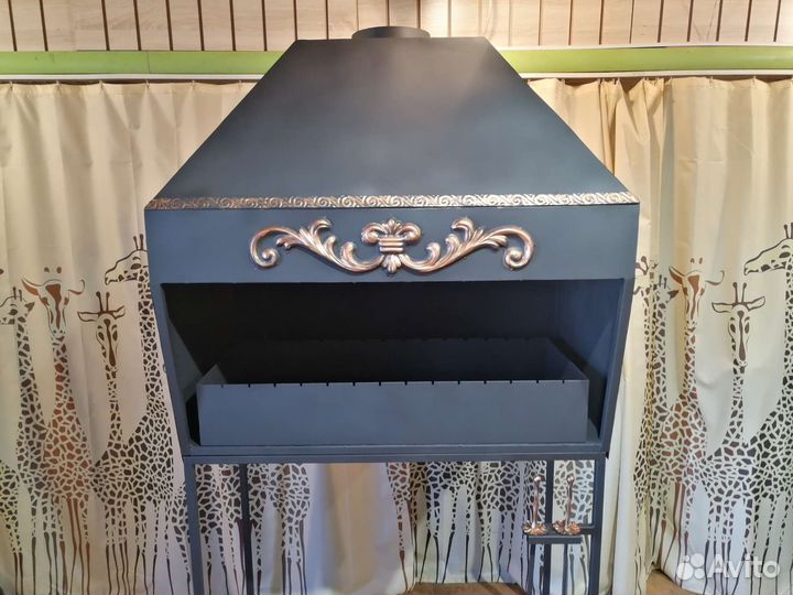 Мангал с дымоотводом в помещение