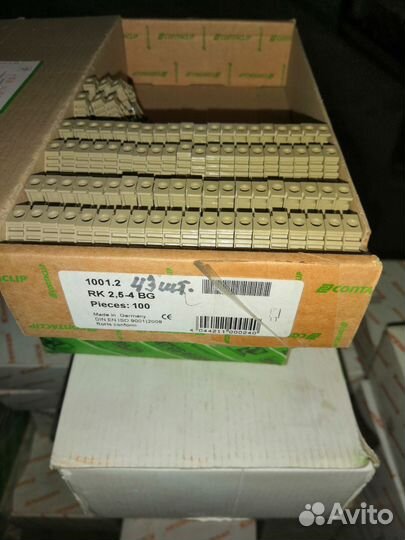 Клемма проходная 1001.2 RK2.5-4 BG Conta-Clip