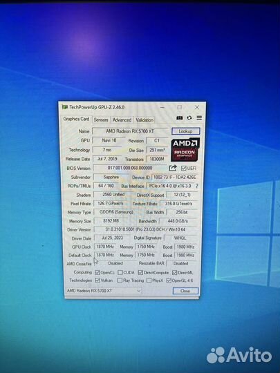 Rx 5700 xt 8gb