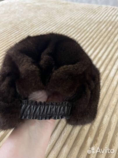 Шапка норковая 58 размер женская