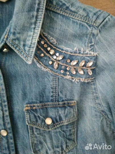 Рубашка джинсовая guess на девочку