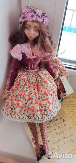 Будуарная авторская кукла Виктория