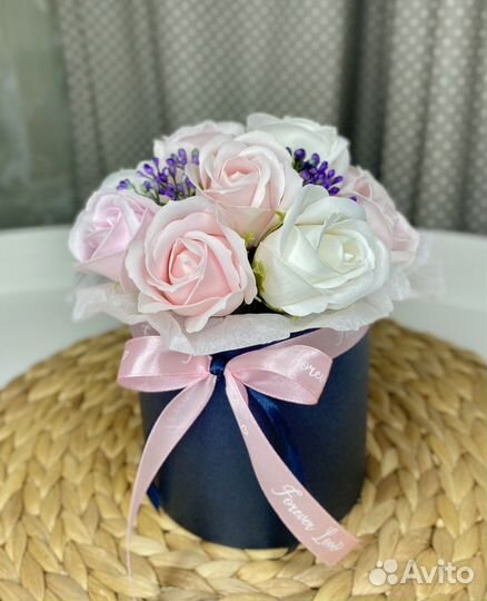 Букет из мыльных роз цветы из мыла