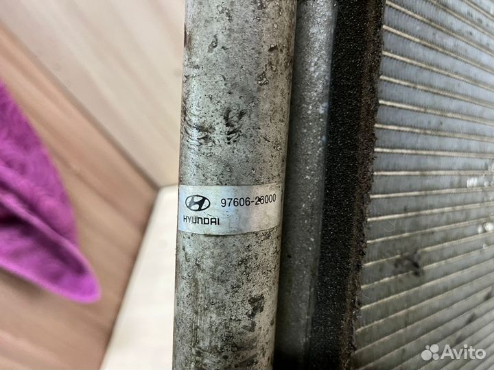 Радиатор кондиционера Hyundai Santa Fe 1