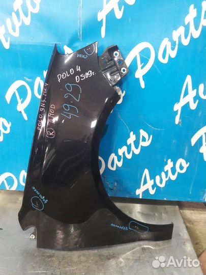 Крыло переднее правое Фольксваген Поло 4 05-09 рес