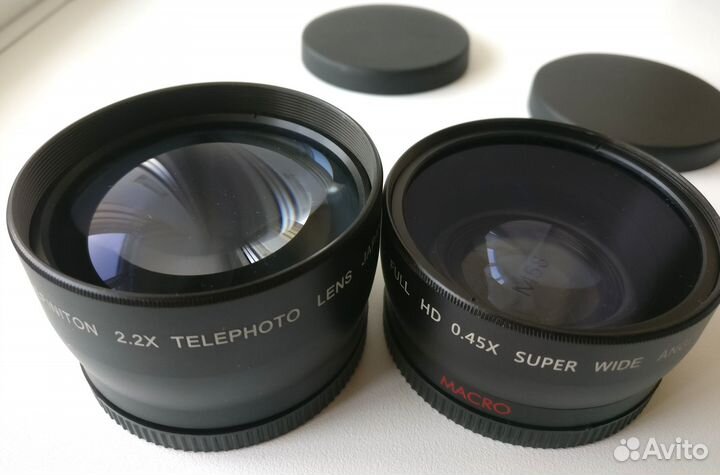 Объективы конвертеры KF Concept M58 2.2x 0.45x