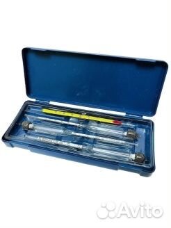 Набор ареометров асп с термометром, спиртомер