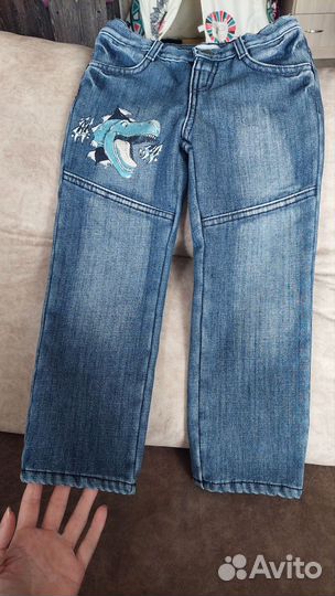 Джинсы утепленные 104