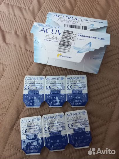 Линзы контактные -2,25