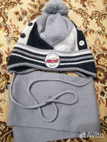 Шапка и шарф для мальчика