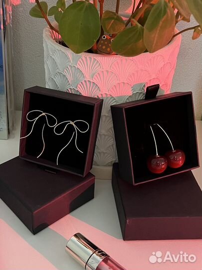 Серьги Вишенки