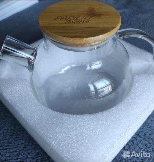 Новый заварочный чайник 1 л стекло