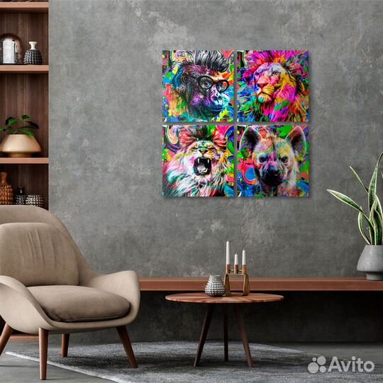 Картина модульная на холсте 