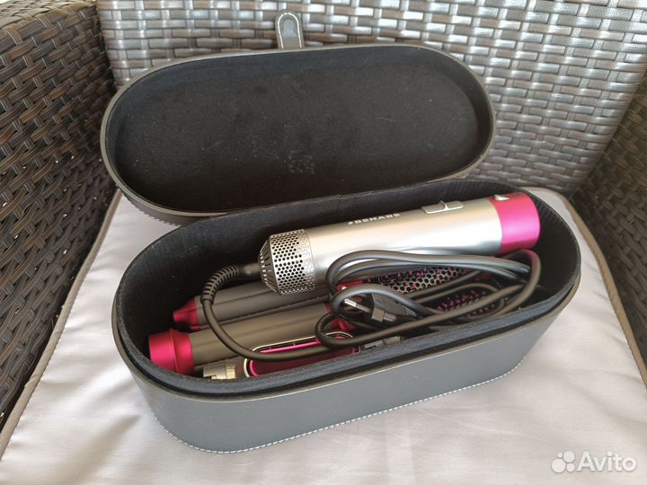 Мультистайлер, фен, стайлер для волос 5в1 в кейсе