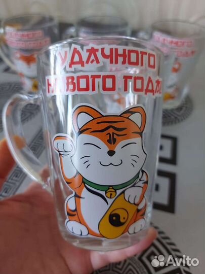 Кружки стеклянные