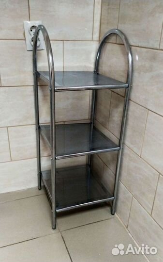 Полка хромированная, разборная,90*37*32