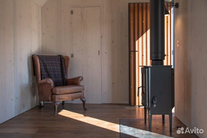 Каркасный дом Глэмпинг Барн хаус 24м2