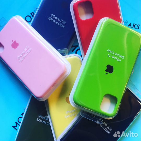 Силиконовые чехлы копия оригинала 360 для iPhone