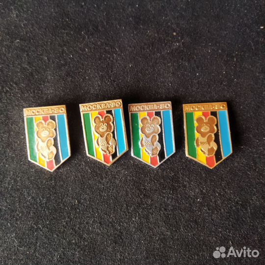 Значок олимпийский мишка