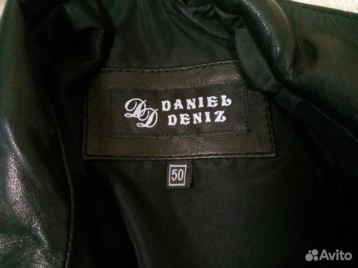 Кожаная куртка мужская 48 50
