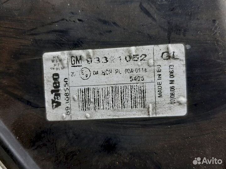 Фара 93321052 Opel Meriva A (2003-2010)