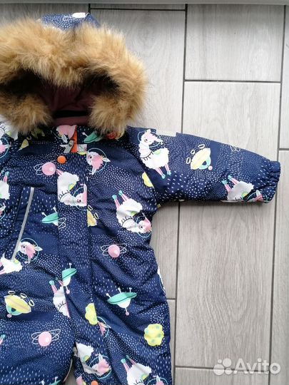 Зимний комбинезон на девочку 74 80 86