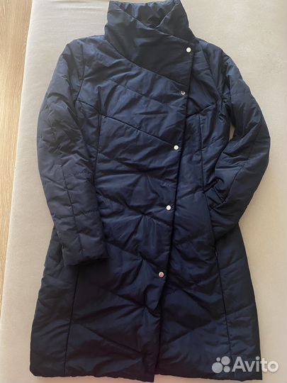 Плащ женский весенний темно синий