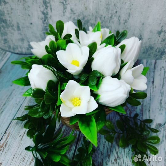 Мыло ручной работы букеты к 8 марта