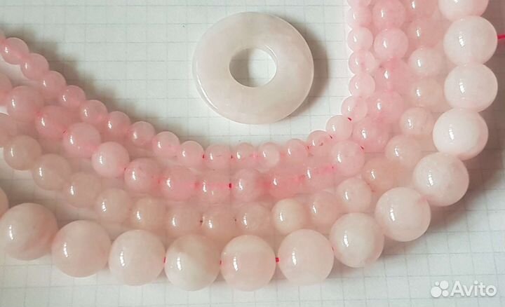 Натуральный розовый кварц,аметист, горный хрусталь