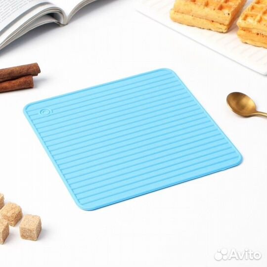 Подставка под горячее Доляна «Квадраты», 17 см, цв