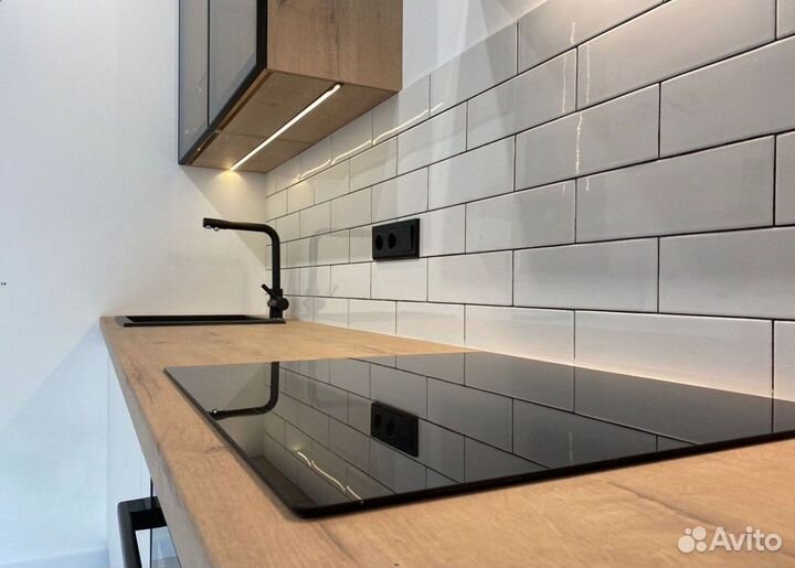 Кухня Лофт Белая по индивидуальному заказу