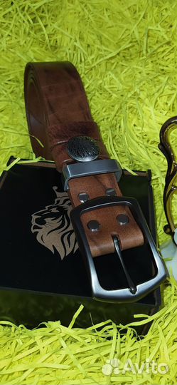 Мужской ремень из натуральной кожи
