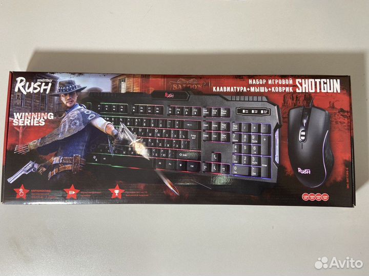 Клавиатура+мышка+коврик