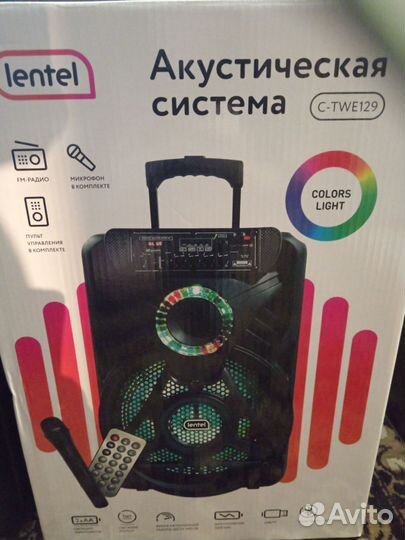 Акустическая система с bluetooth колонка